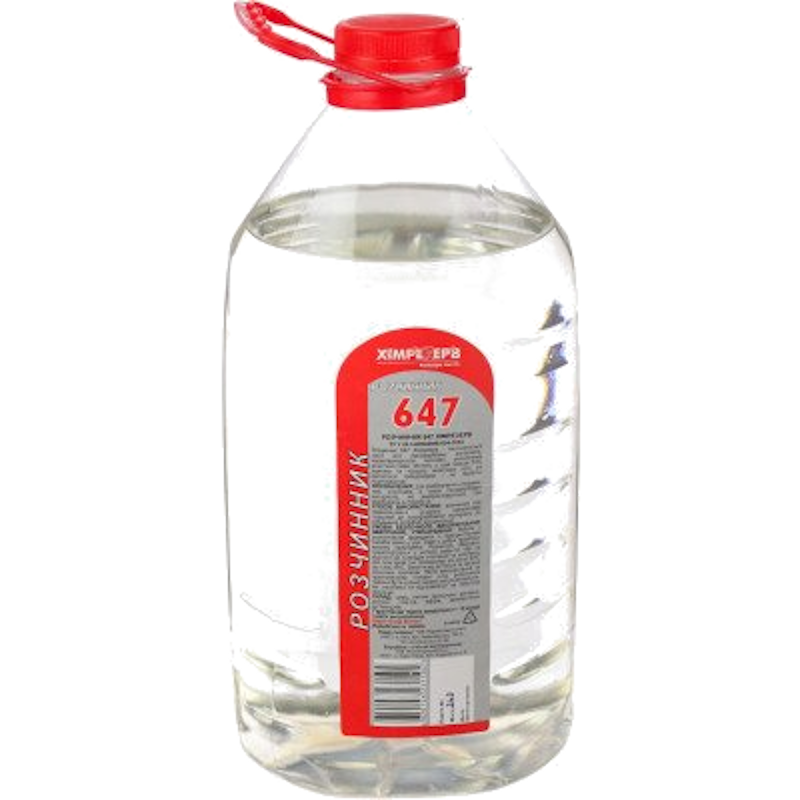 Розчинник 647 ХІМРЕЗЕРВ (4820146231504), 3,4 кг, пляшка пластикова